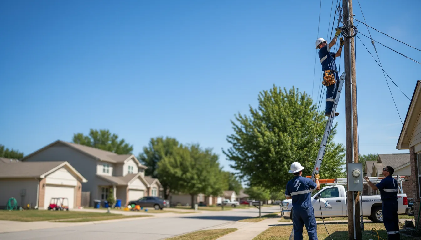 Residential electrician providing installation services in Johnstown, OH
